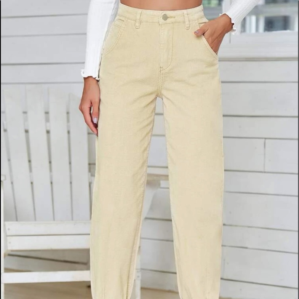 tan corduroy pants size medium